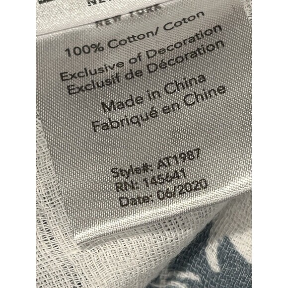 Lila & Jack Muslin Baby Blanket Blue Safari Animals Oversized Cotton Quilt New - Picture 7 of 8